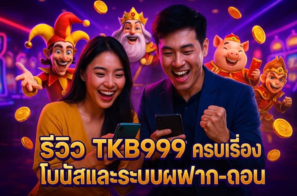 รีวิว TKB999 ครบเครื่อง โบนัสและระบบฝาก-ถอน