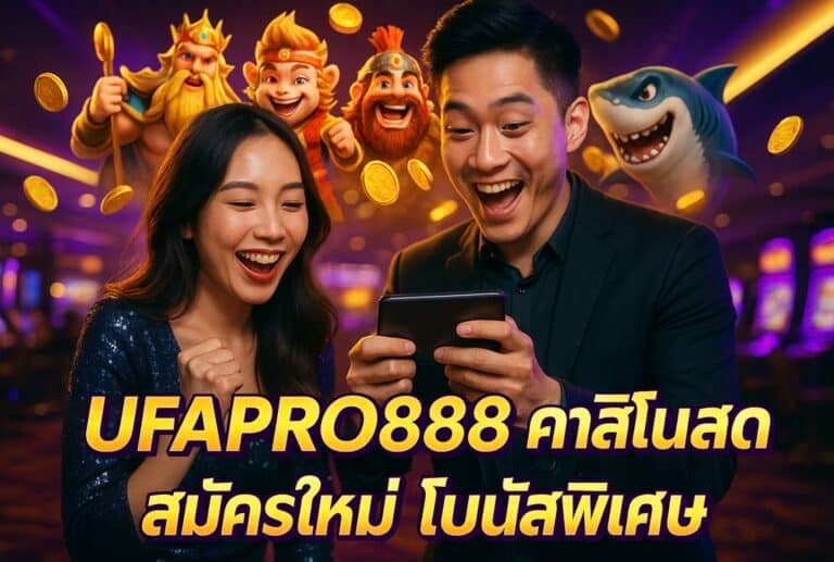 UFAPRO888 คาสิโนสด สมัครใหม่ โบนัสพิเศษ