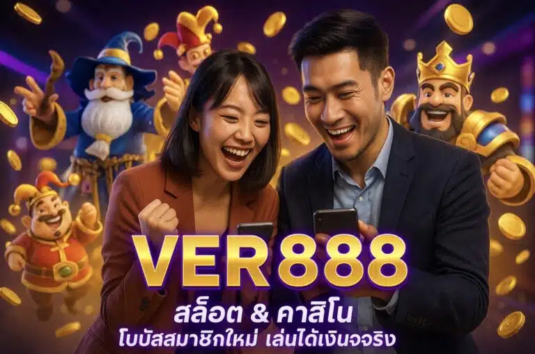 VER888 สล็อต คาสิโน โบนัสสมาชิกใหม่ เล่นได้เงินจริง